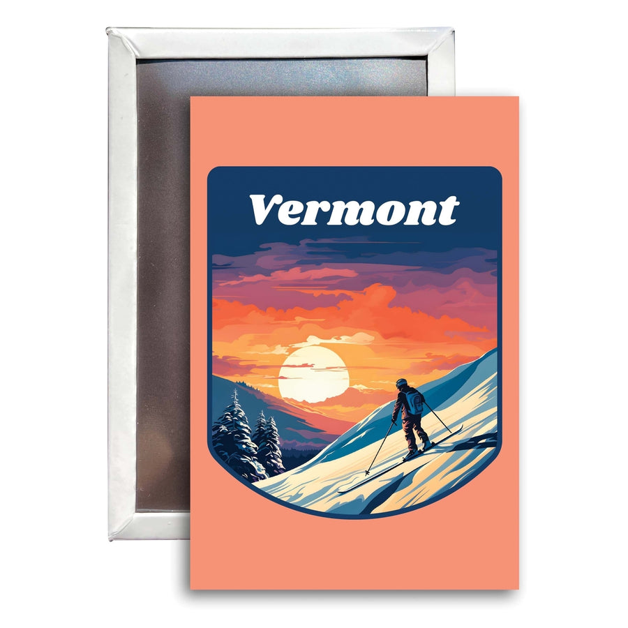 Vermont Design B Souvenir Refrigerator Magnet 2.5"X3.5" Image 1