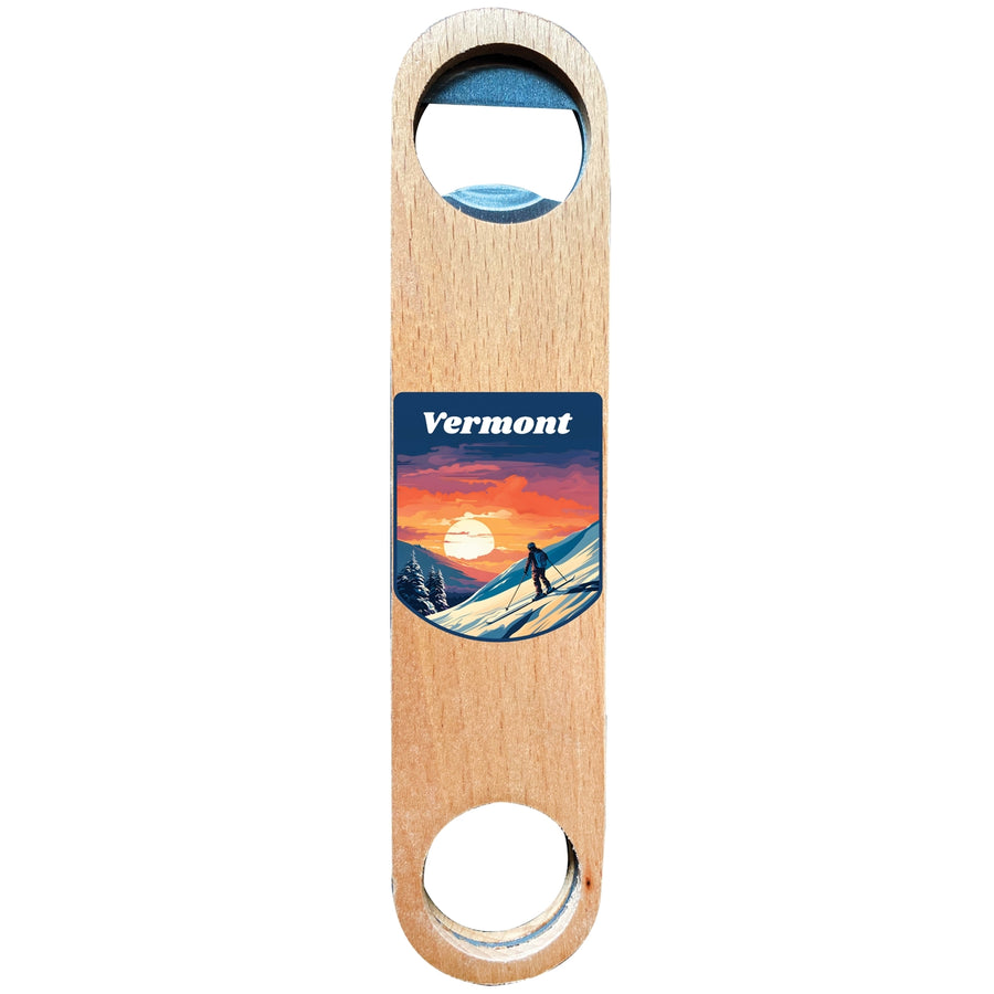 Vermont Design B Souvenir Wooden Bottle Opener Image 1