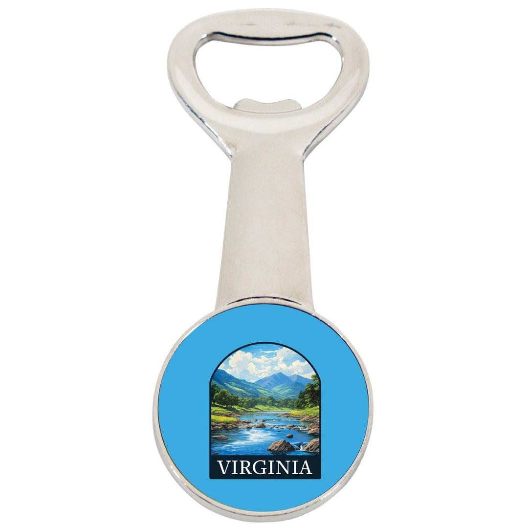 Virginia Design B Souvenir Magnetic Bottle Opener Image 1