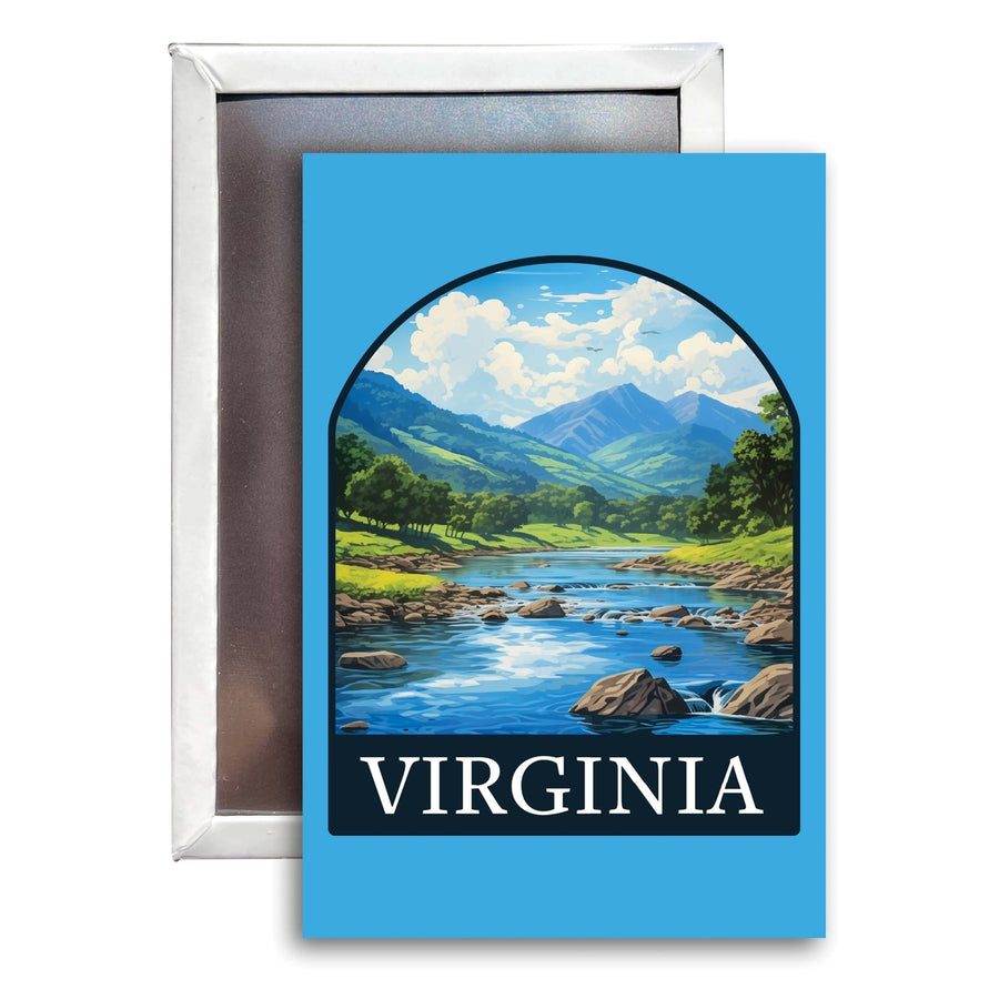 Virginia Design B Souvenir 2x3-Inch Fridge Magnet Image 1