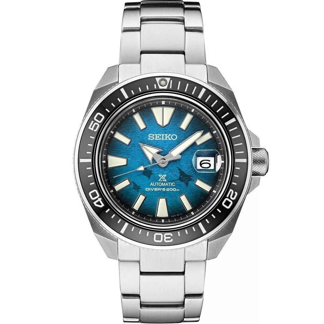 Seiko Prospex SRPE33 Manta Ray Blue Dial Automatic Watch Image 1