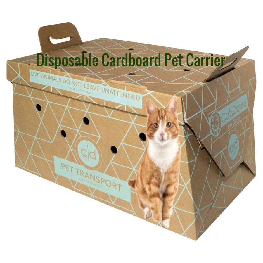 Cats Desire Disposable Pet Carrier (Dogs and Cats) Large Size- Four Sets Included. Image 1