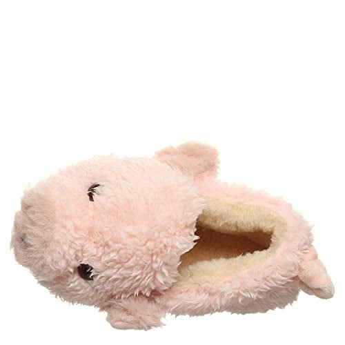 BEARPAW Kids Lil Critters Slippers Pink Pig Faux faux 2549T-652 Cozy Warm Image 4