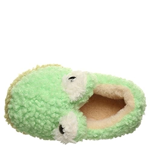 BEARPAW Kids Lil Critters Slippers Green Frog Model 2549T-450 Faux faux Cozy Image 4