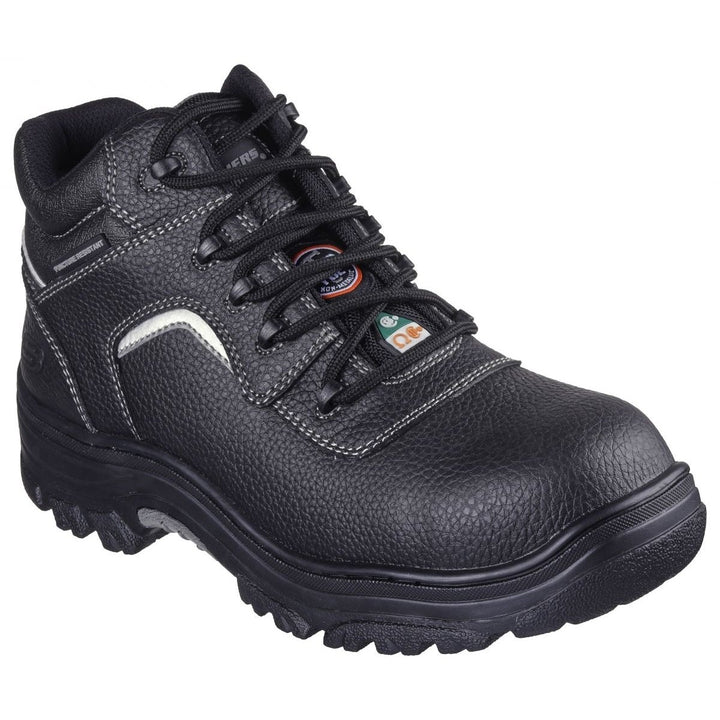 SKECHERS WORK Mens Burgin-Sosder Composite Toe Work Boot Black - 77144-BLK BLACK Image 2