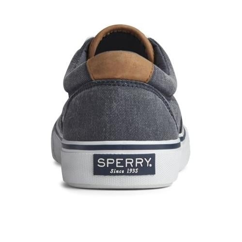 Sperry Mens Striper II CVO Sneaker Salt Washed Navy - STS2044 SW NAVY Image 4