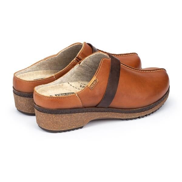 Pikolinos Womens Granada Mule Brandy W0W-3590C1-250 Leather Cushioned Sole Image 3