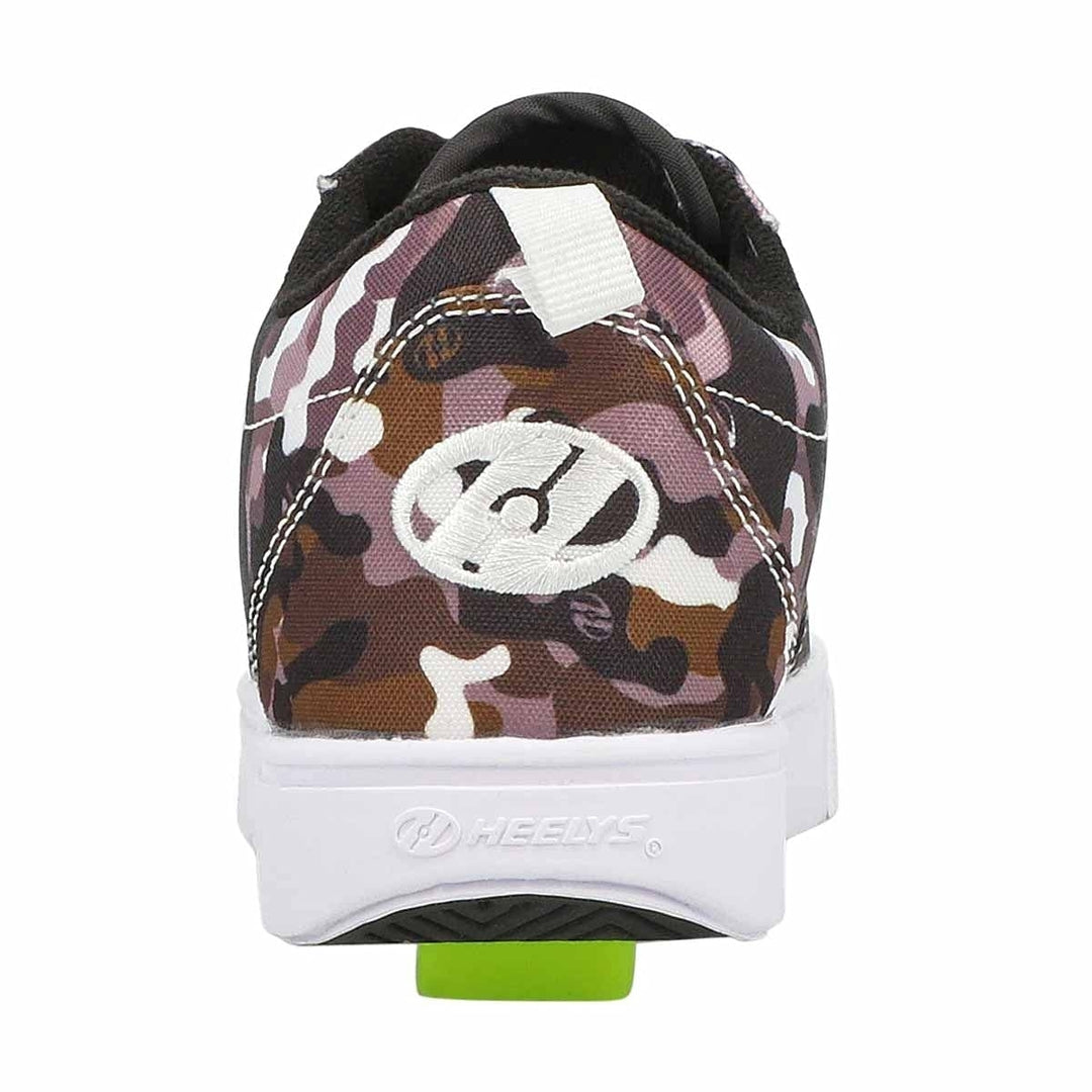 Heelys Girls Wheeled Skate Shoes Black White Green Gray Camo Size 0 HEEL PRO 20 Image 4