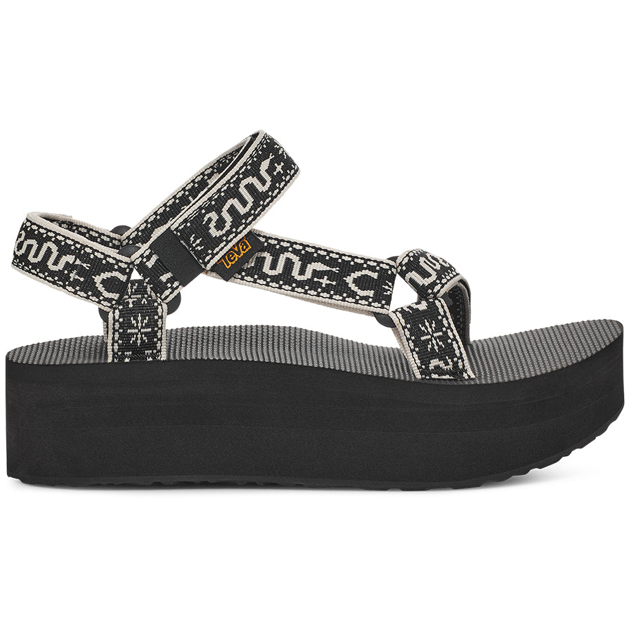 Teva Womens Flatform Universal Sandal Bandana Black/Birch - 1008844-BBBRC BANDANA BLACK/ BIRCH Image 1