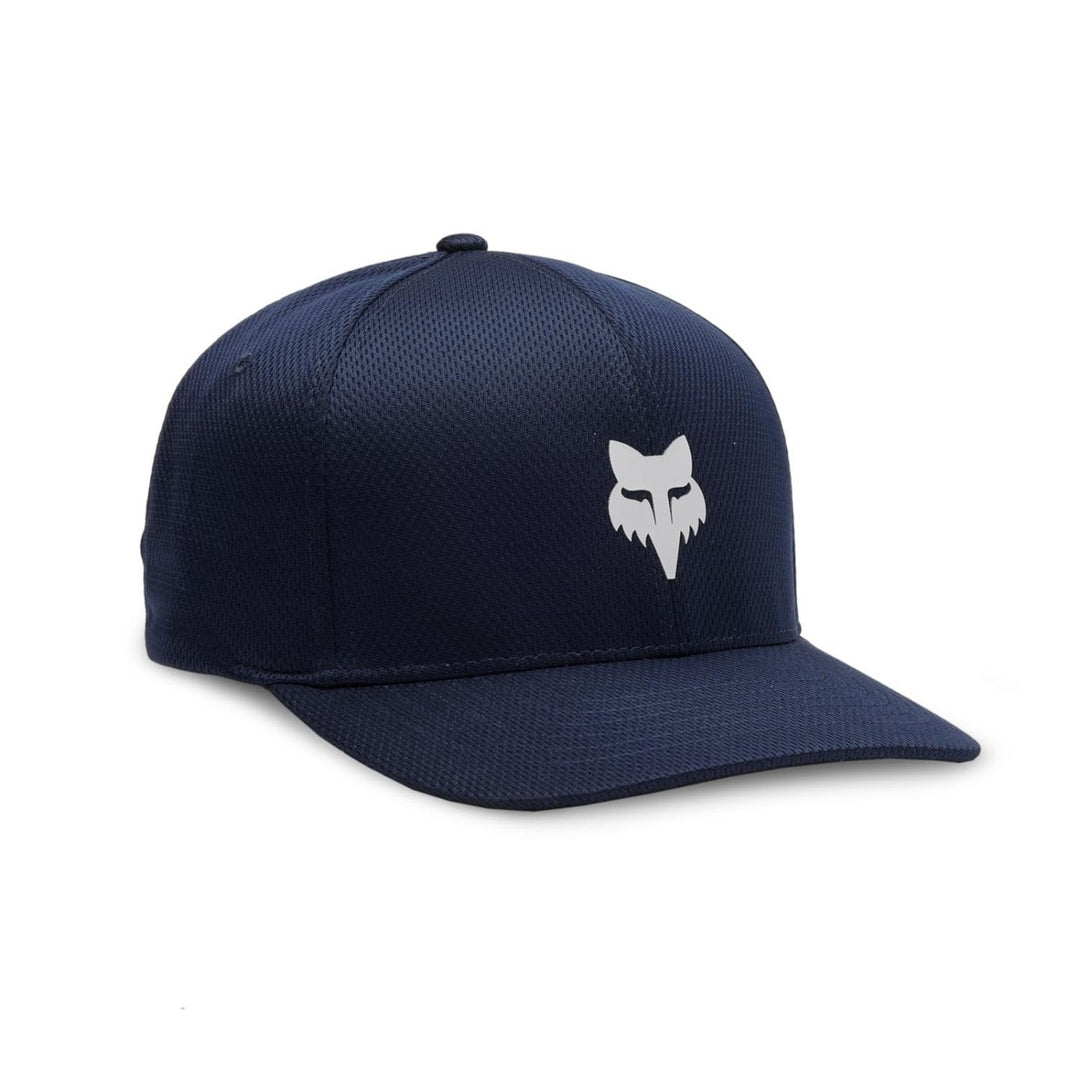 Fox Racing Mens Flexfit Hat Fox Head Design Midnight Color Size Medium Image 1