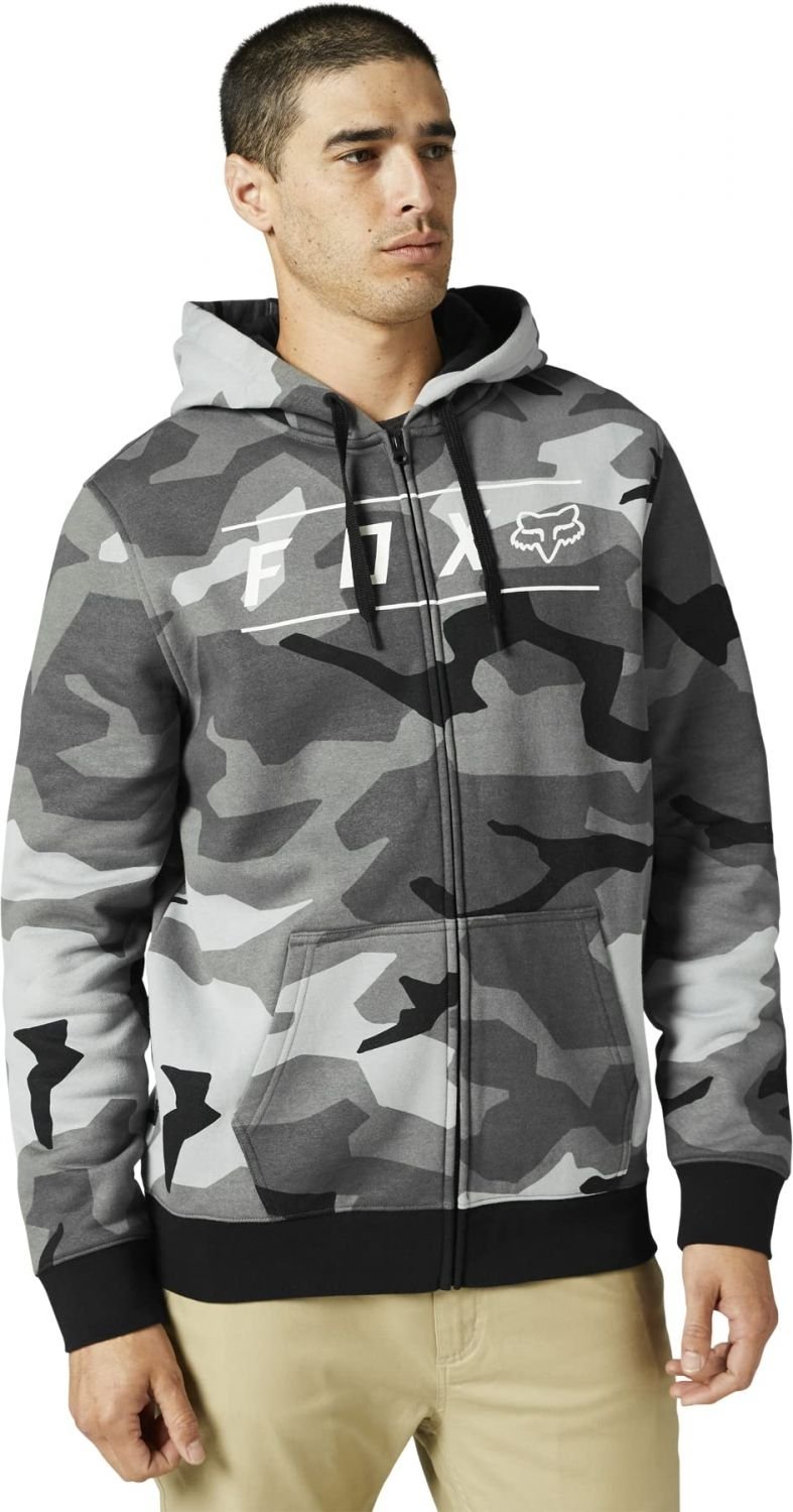 Fox Racing Pinnacle Zip Fleece Black Camo Mens Jacket Size [Insert Size] Image 2