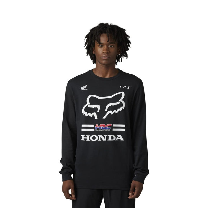 Fox Racing Mens Long Sleeve Tee Black Fox X Honda Premium Size [Insert Size] Image 4