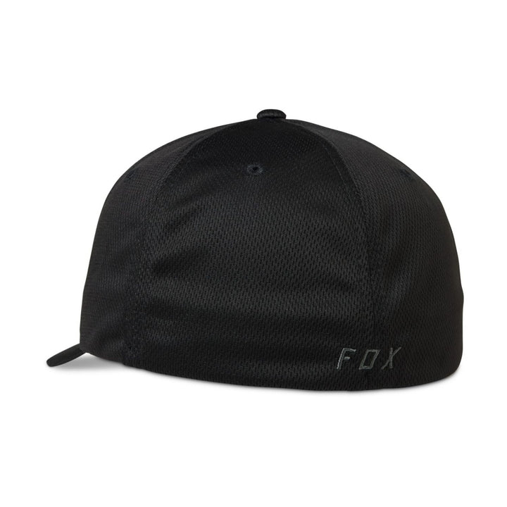 Fox Racing Mens Lithotype Flexfit 2.0 Hat BLK/CHAR Image 2