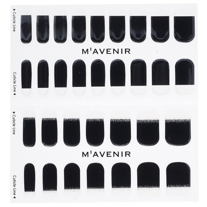 Mavenir - Nail Sticker (Black) -  Modern And Black Nail(32pcs) Image 2