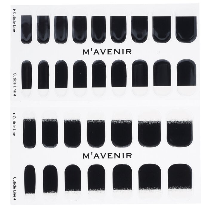 Mavenir - Nail Sticker (Black) - Modern And Black Nail(32pcs) Image 2