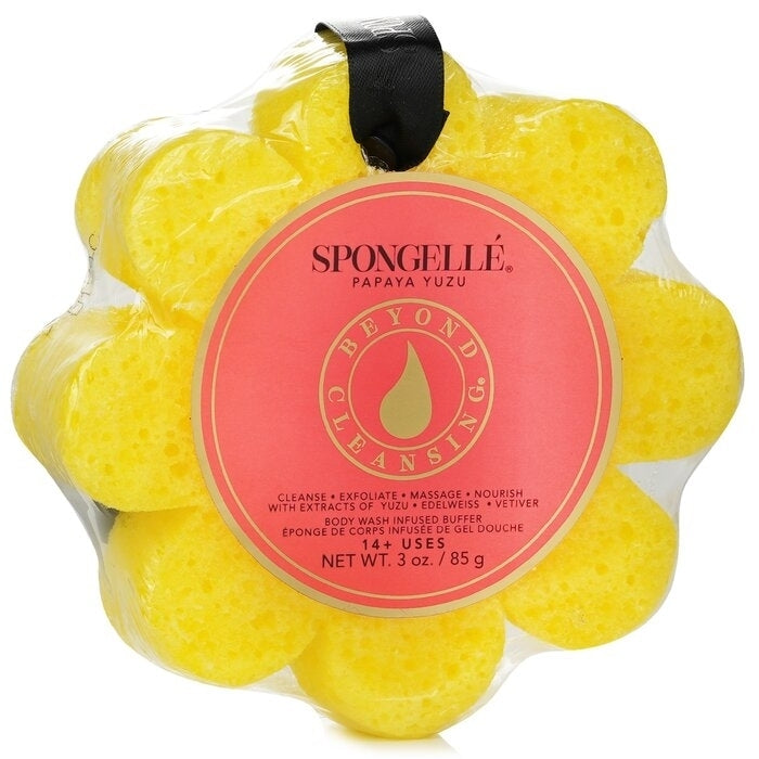 Spongelle - Wild Flower Soap Sponge - Papaya Yuzu (Yellow)(1pc/85g) Image 1