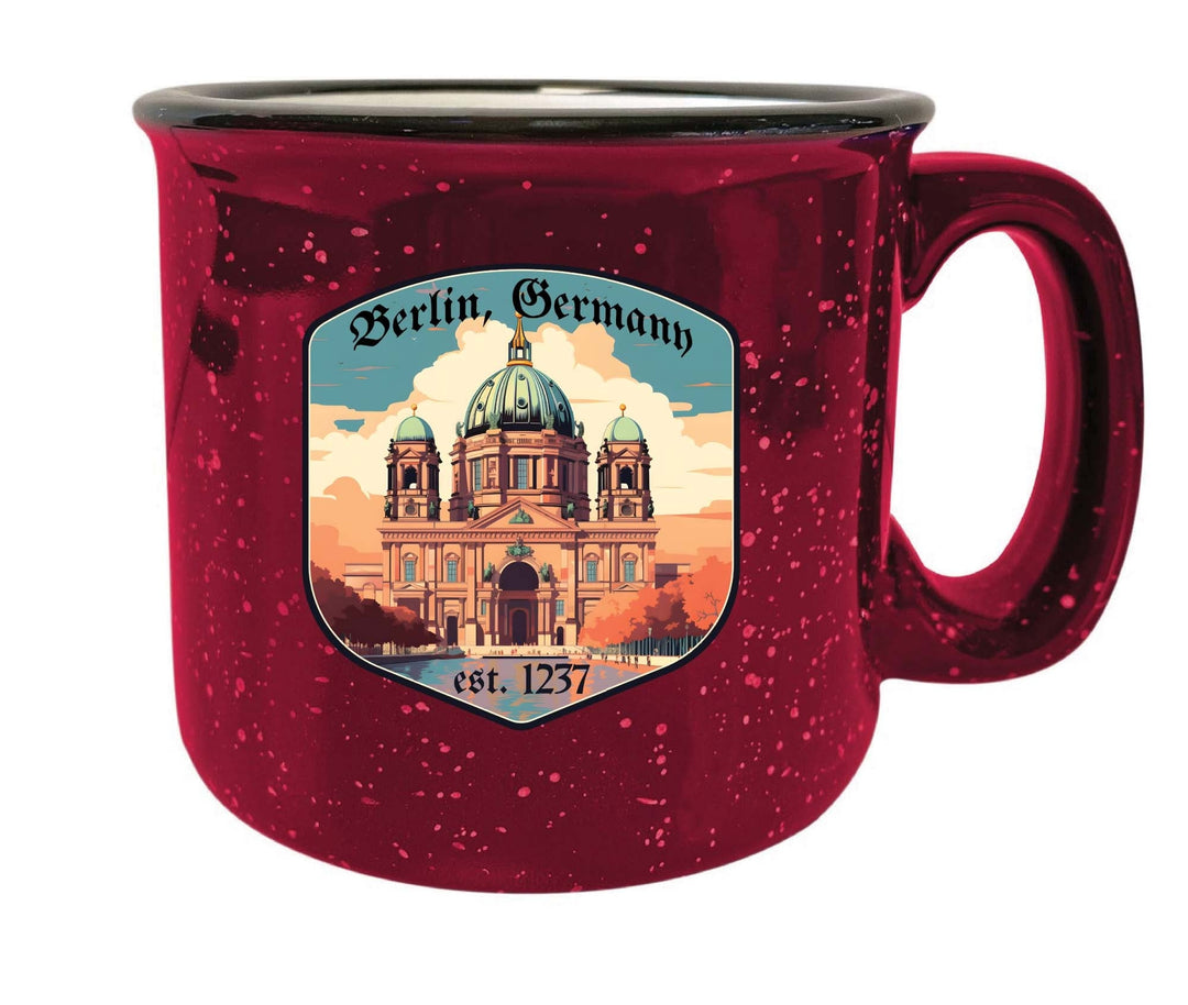 Berlin Germany Design B Souvenir 16 oz Ceramic camping mug Image 2