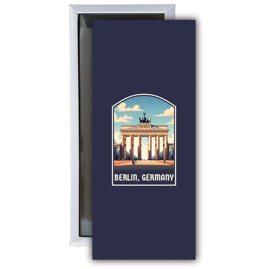 Berlin Germany Design A Souvenir Fridge Magnet 4.75 x 2 Inch Image 1