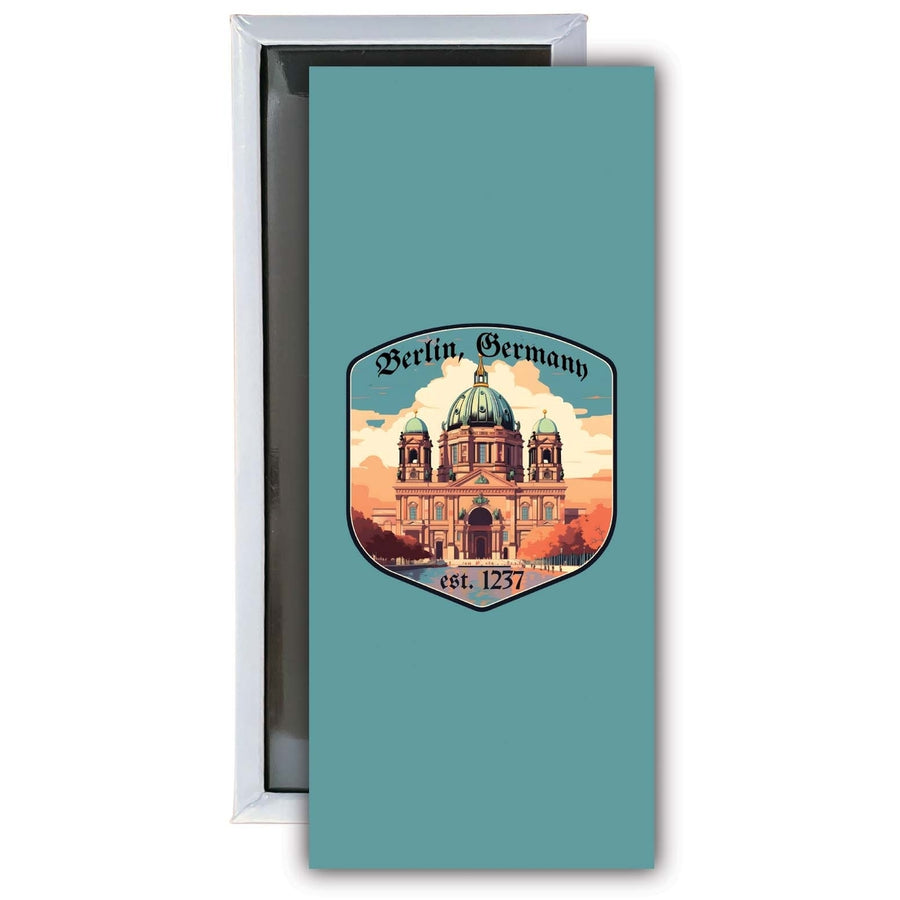 Berlin Germany Design B Souvenir Fridge Magnet 4.75 x 2 Inch Image 1