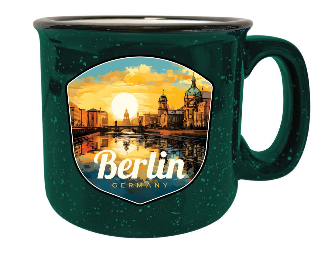 Berlin Germany Design C Souvenir 16 oz Ceramic camping mug Image 1