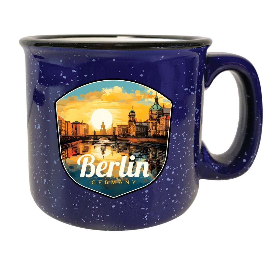 Berlin Germany Design C Souvenir 16 oz Ceramic camping mug Image 2