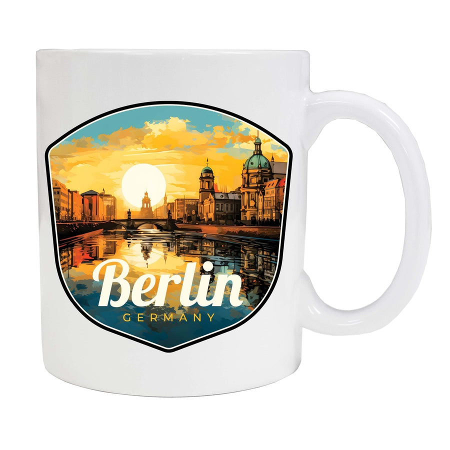 Berlin Germany Design C Souvenir 12 oz Ceramic Coffee Mug Image 1