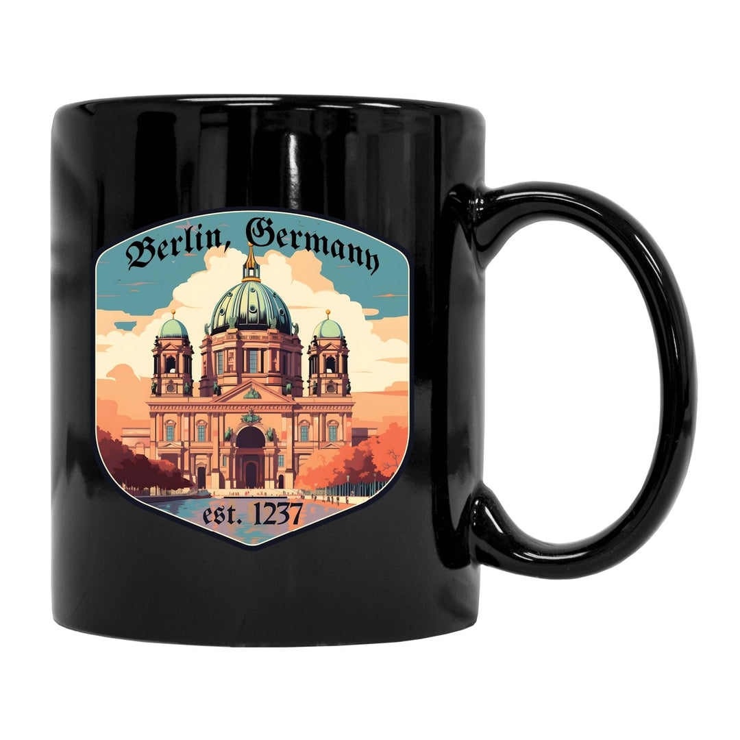 Berlin Germany Design B Souvenir 12 oz Ceramic Coffee Mug Image 1