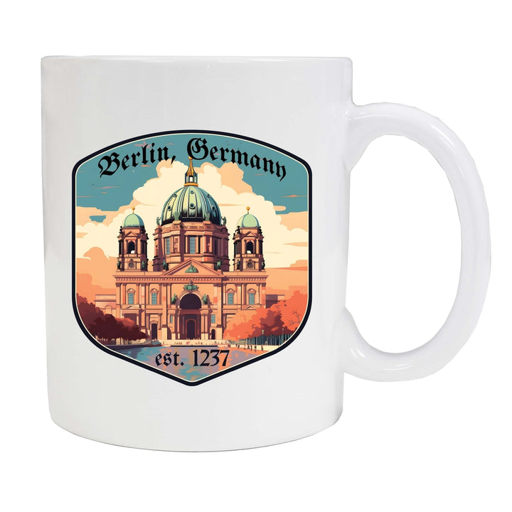 Berlin Germany Design B Souvenir 12 oz Ceramic Coffee Mug Image 2