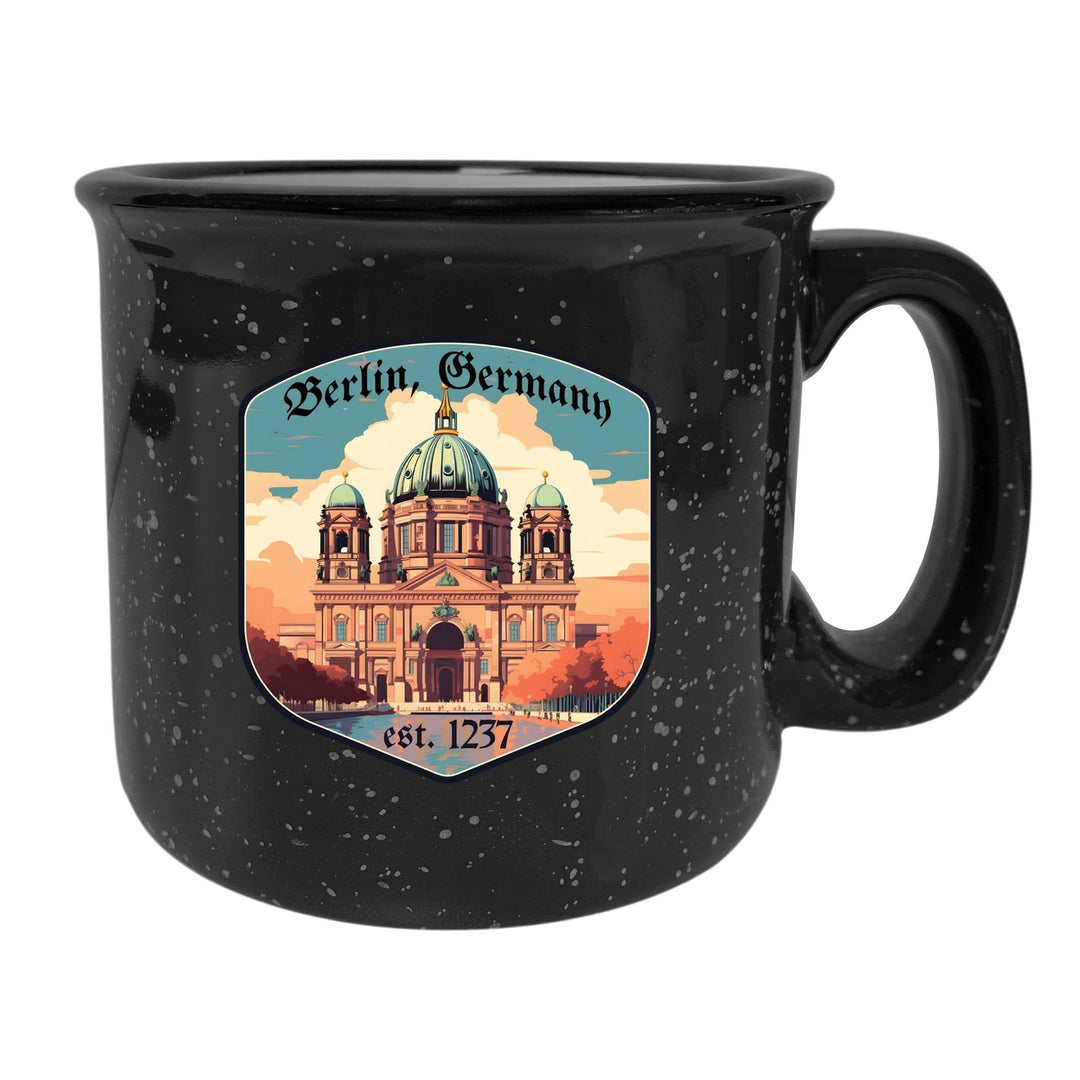 Berlin Germany Design B Souvenir 16 oz Ceramic camping mug Image 4