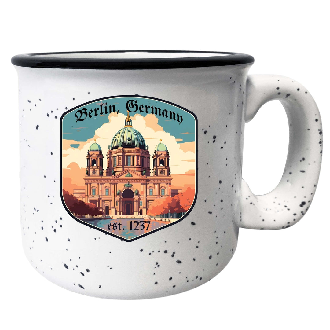 Berlin Germany Design B Souvenir 16 oz Ceramic camping mug Image 6