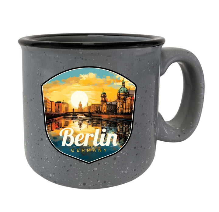 Berlin Germany Design C Souvenir 16 oz Ceramic camping mug Image 3