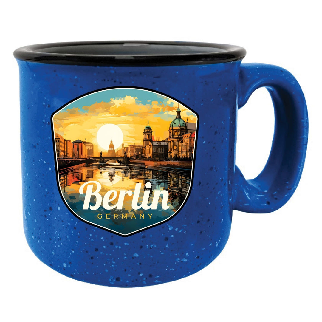 Berlin Germany Design C Souvenir 16 oz Ceramic camping mug Image 4