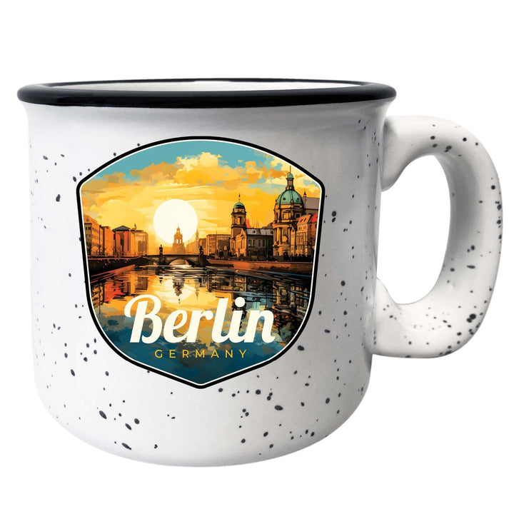 Berlin Germany Design C Souvenir 16 oz Ceramic camping mug Image 4