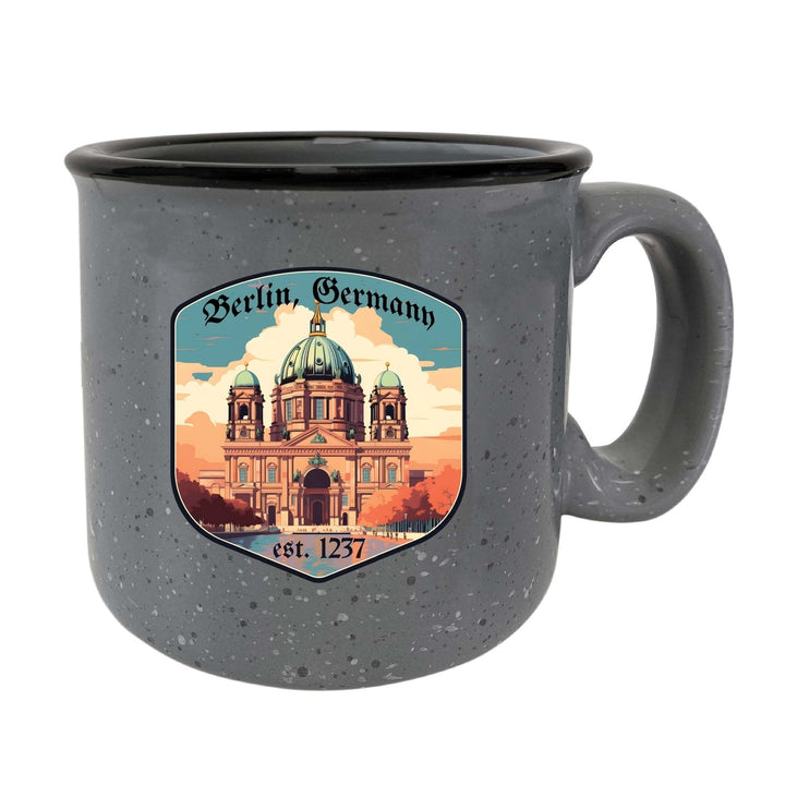 Berlin Germany Design B Souvenir 16 oz Ceramic camping mug Image 7