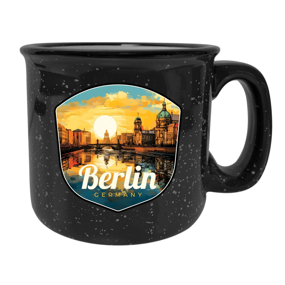 Berlin Germany Design C Souvenir 16 oz Ceramic camping mug Image 7