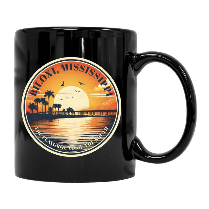 Biloxi Mississippi Design A Souvenir 12 oz Ceramic Coffee Mug Image 1