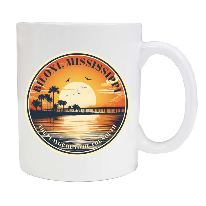 Biloxi Mississippi Design A Souvenir 12 oz Ceramic Coffee Mug Image 2