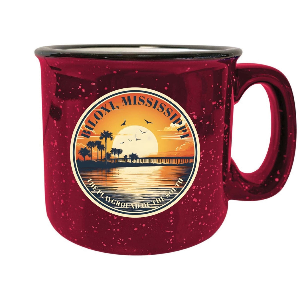 Biloxi Mississippi Design A Souvenir 16 oz Ceramic camping mug Image 2