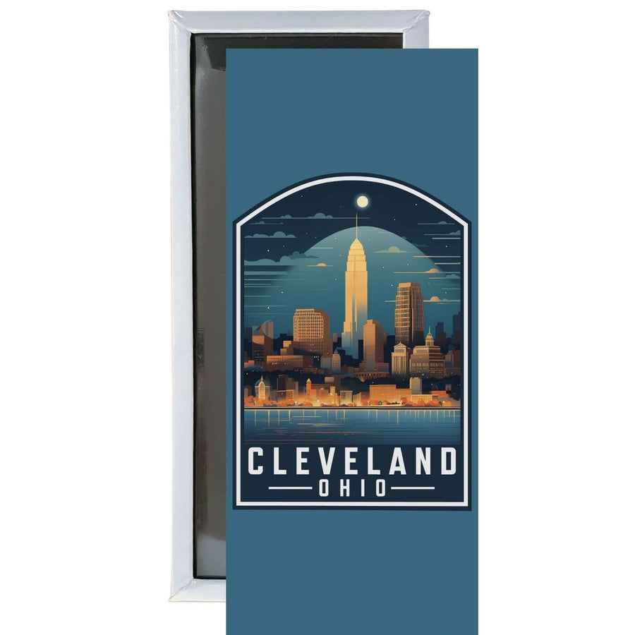 Cleveland Ohio Design A Souvenir Fridge Magnet 4.75 x 2 Inch Image 1