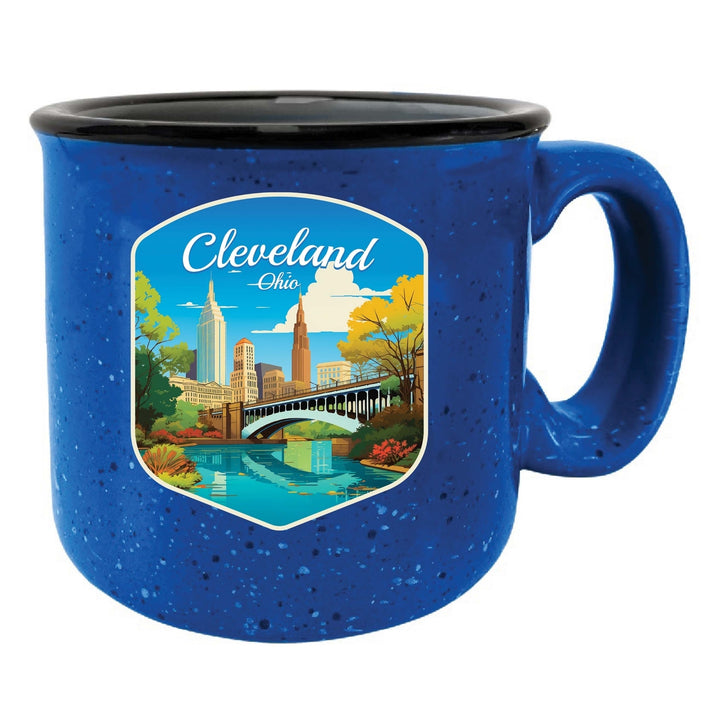 Cleveland Ohio Design B Souvenir 16 oz Ceramic camping mug Image 3