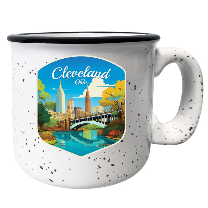 Cleveland Ohio Design B Souvenir 16 oz Ceramic camping mug Image 4