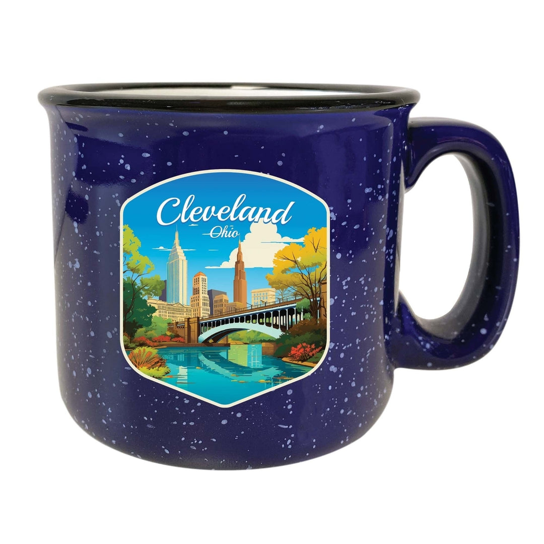 Cleveland Ohio Design B Souvenir 16 oz Ceramic camping mug Image 6