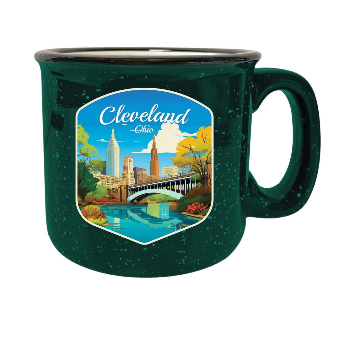 Cleveland Ohio Design B Souvenir 16 oz Ceramic camping mug Image 7