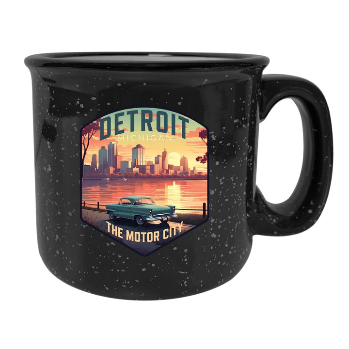 Detroit Michigan Design A Souvenir 16 oz Ceramic camping mug Image 6