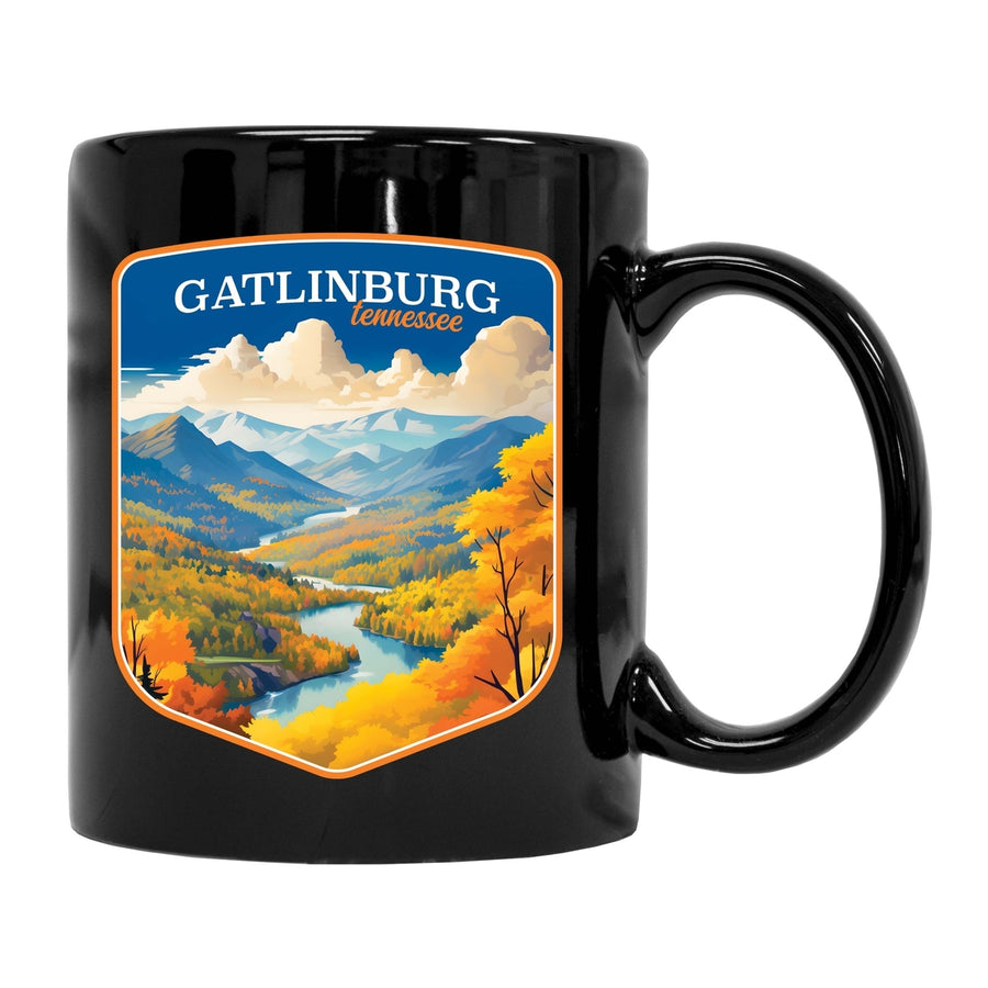 Gatlinburg Tennessee Design D Souvenir 12 oz Ceramic Coffee Mug Image 1