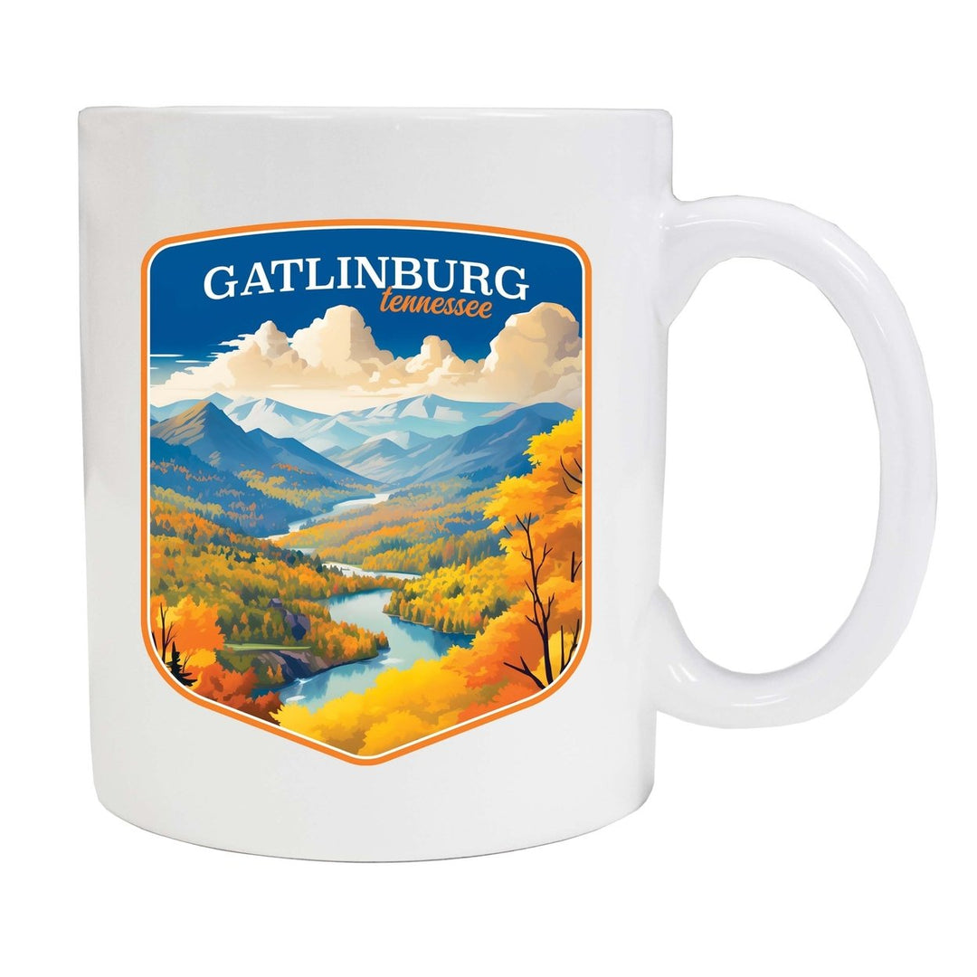 Gatlinburg Tennessee Design D Souvenir 12 oz Ceramic Coffee Mug Image 1