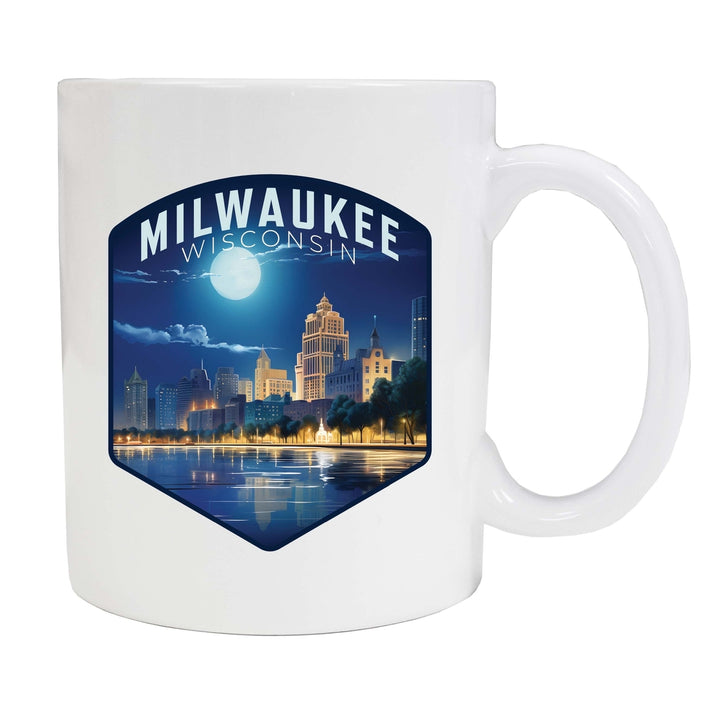 Milwaukee Wisconsin Design B Souvenir 12 oz Ceramic Coffee Mug Image 1