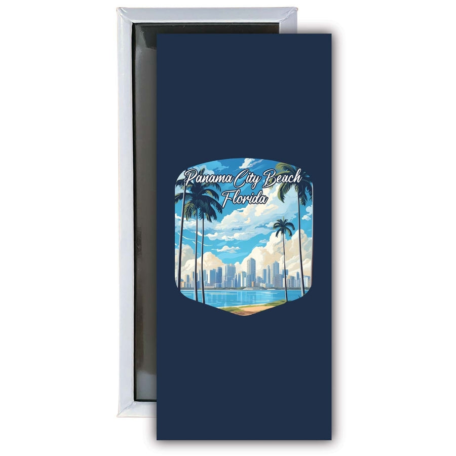 Panama City Beach Florida Design B Souvenir Fridge Magnet 4.75 x 2 Inch Image 1