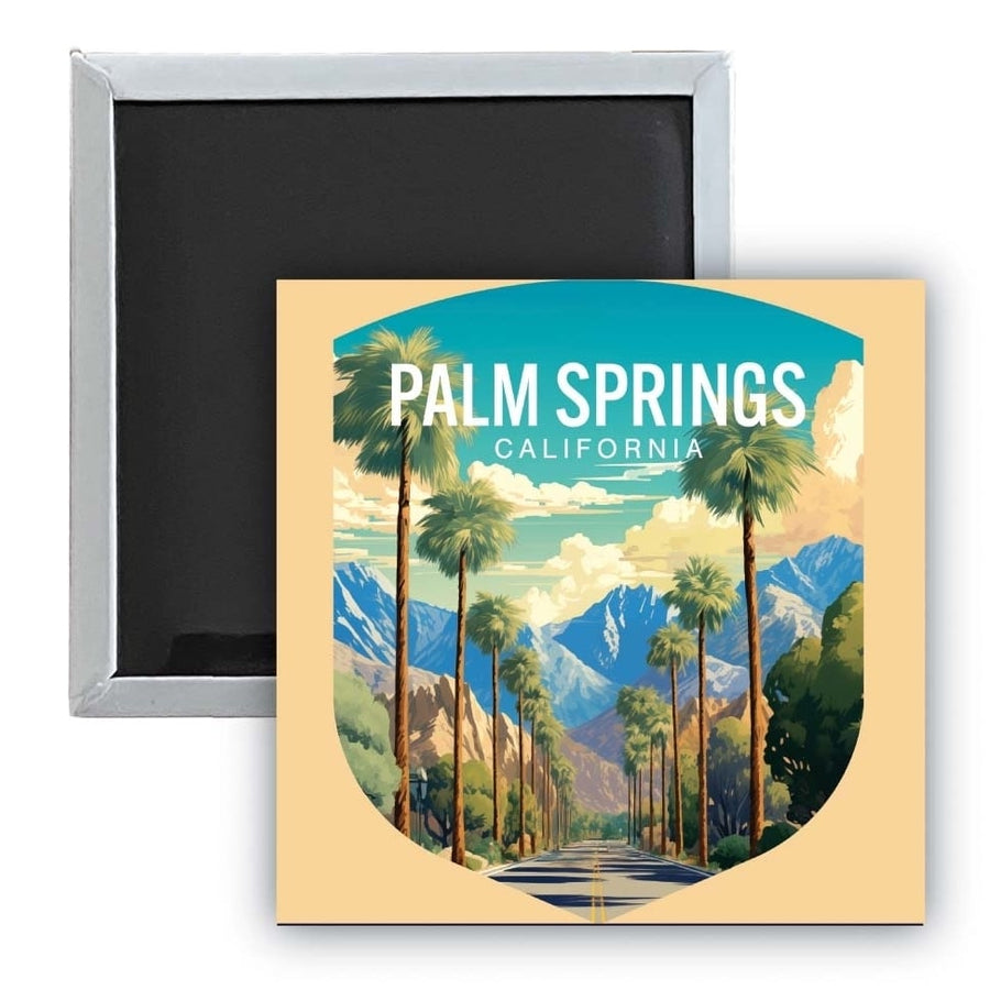 Palm Springs California Design A Souvenir 2.5 x 2.5-Inch Fridge Magnet Image 1