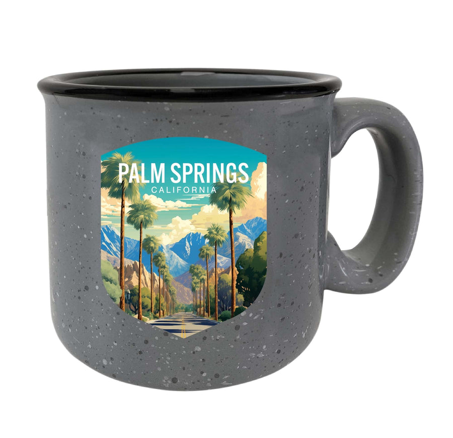 Palm Springs California Design A Souvenir 16 oz Ceramic camping mug Image 1